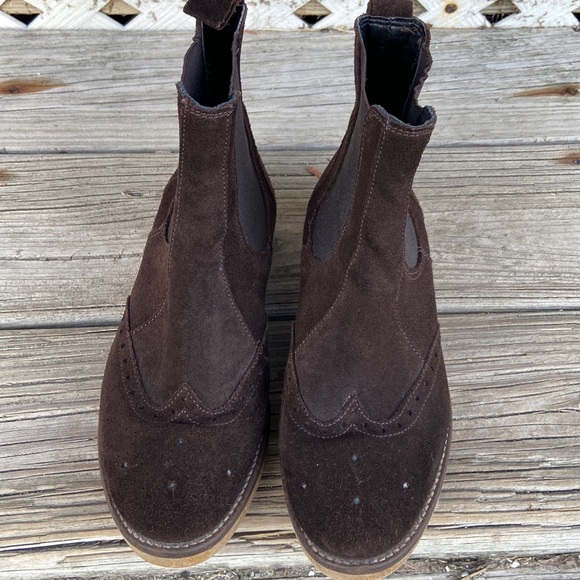 Anna Fidanza Suede Loyola Chelsea Boots Made in Italy Women's Size 6 - Picture 3 of 9